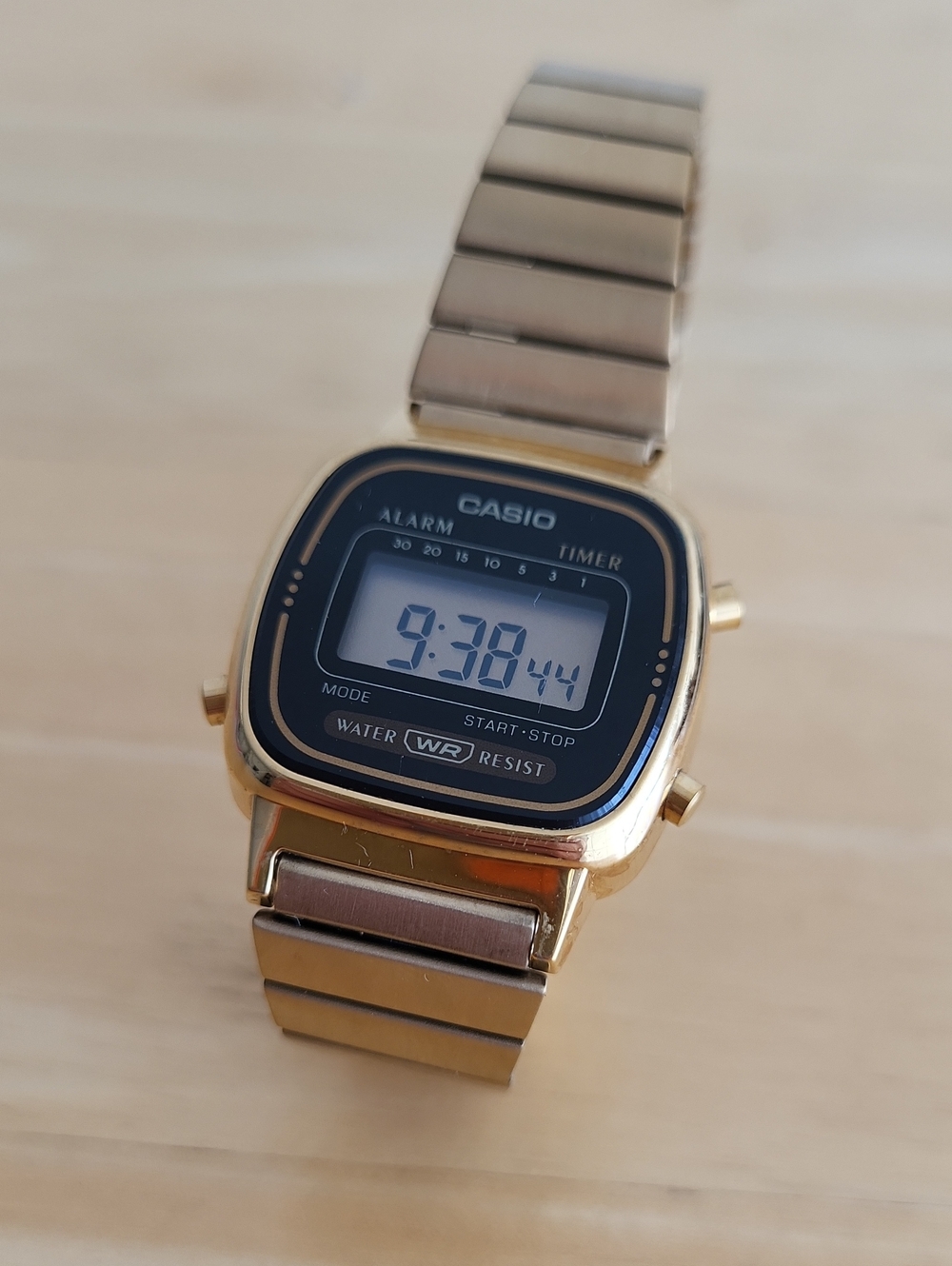 Casio Goldtone Digital Watch